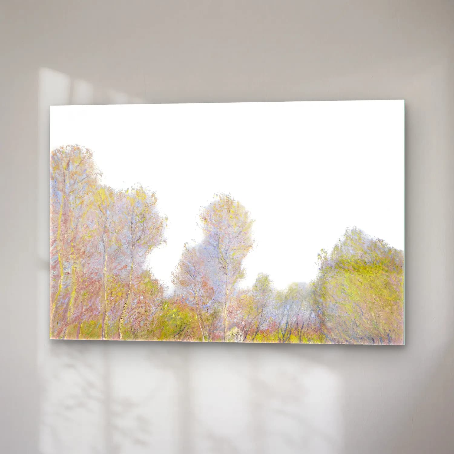 Claude Monet – Kiraz Çiçekleri cam tablo — sağ açıdan görünüm