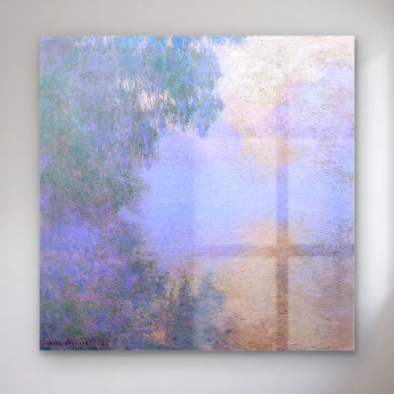 Claude Monet – Bulutlu Gökyüzü cam tablo — Claude Monet – Bulutlu Gökyüzü — empresyonist bulutlu gökyüzü