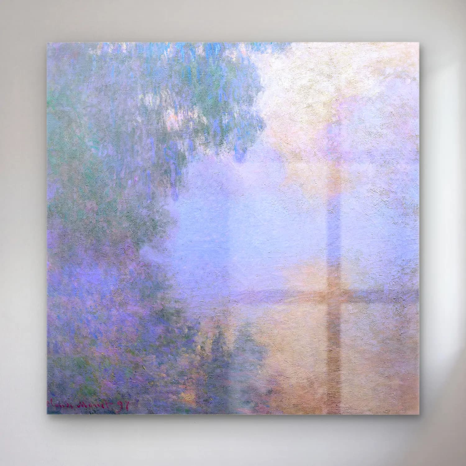 Claude Monet – Bulutlu Gökyüzü cam tablo — Claude Monet – Bulutlu Gökyüzü — empresyonist bulutlu gökyüzü
