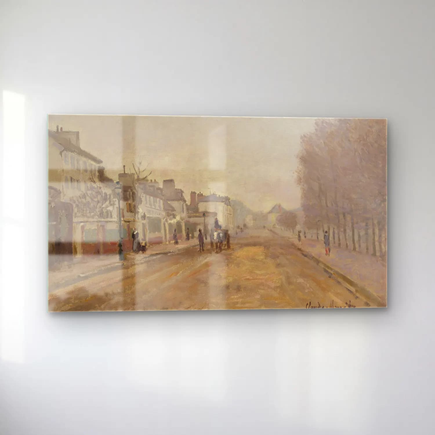 Claude Monet – Köy Sokağı cam tablo — sol açıdan görünüm