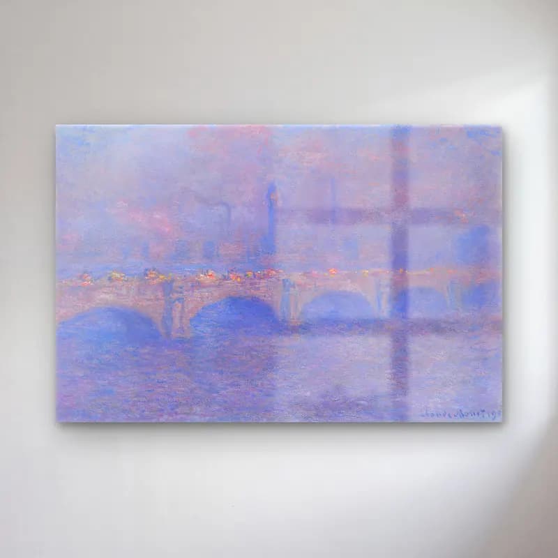 Claude Monet – Köprü cam tablo — Claude Monet – Köprü — empresyonist köprü