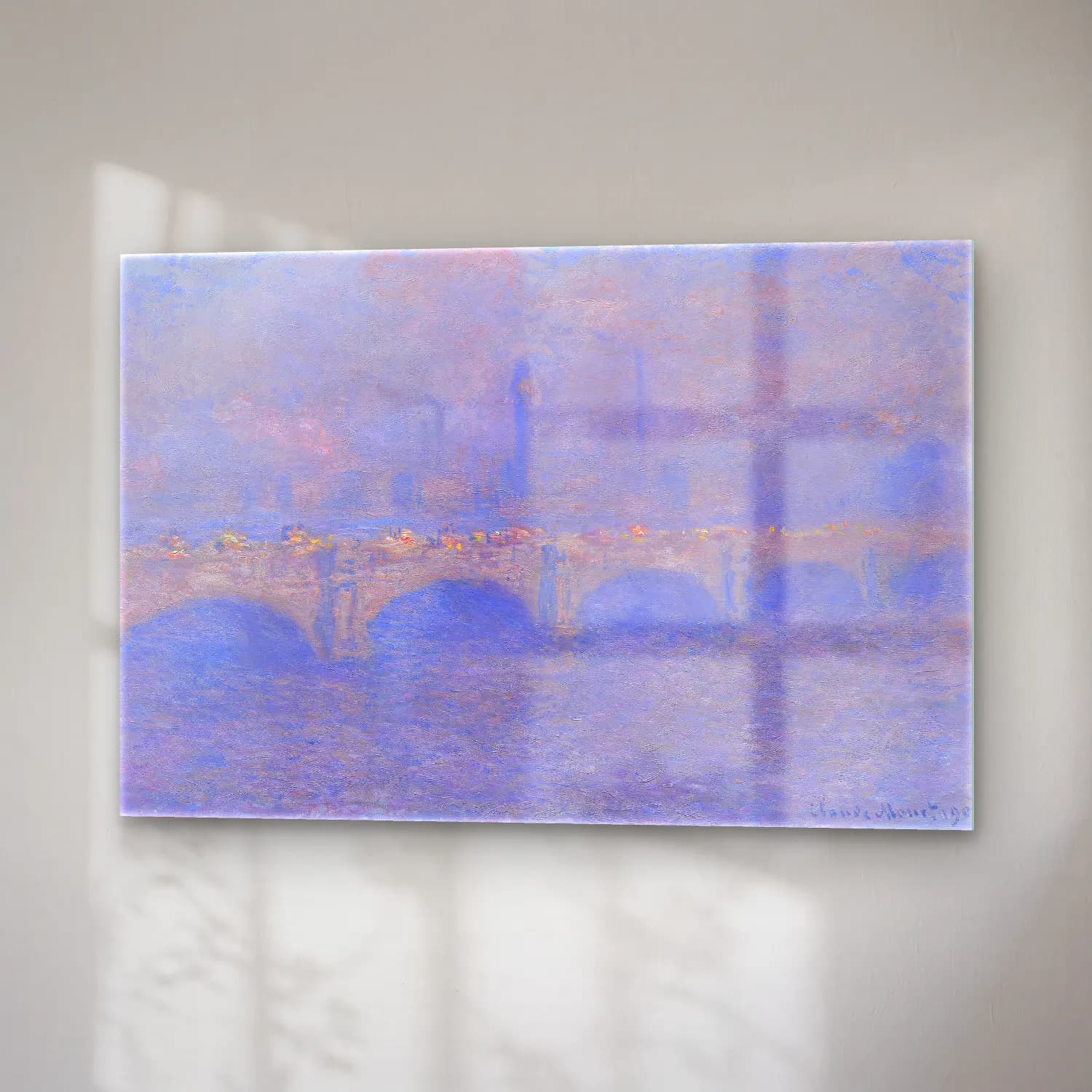 Claude Monet – Köprü cam tablo — sağ açıdan görünüm