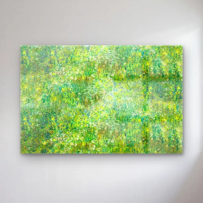 Claude Monet – Kır Çiçekleri cam tablo — Claude Monet – Kır Çiçekleri — empresyonist kır çiçekleri