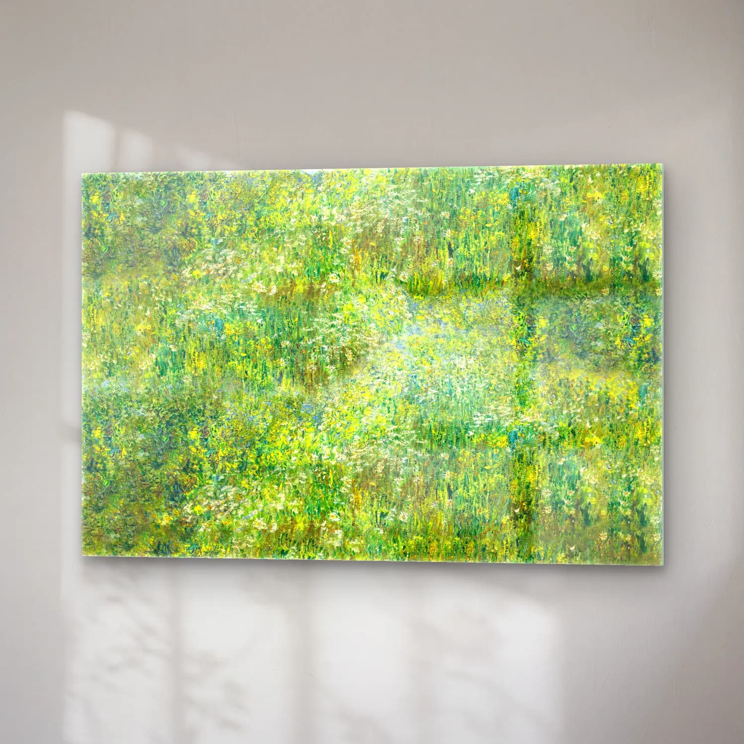 Claude Monet – Kır Çiçekleri cam tablo — sağ açıdan görünüm