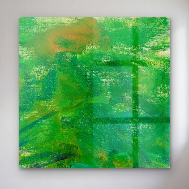 Claude Monet – Renk Alanları – Yeşil Tonlar cam tablo — Claude Monet – Renk Alanları – Yeşil Tonlar — empresyonist renk alanları