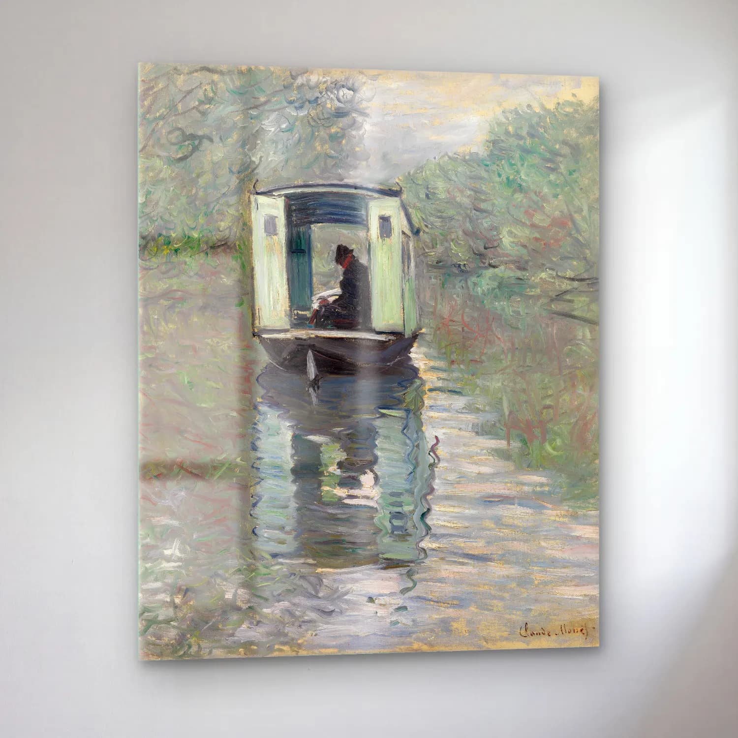 Claude Monet – Venedik Kanalları cam tablo — sol açıdan görünüm