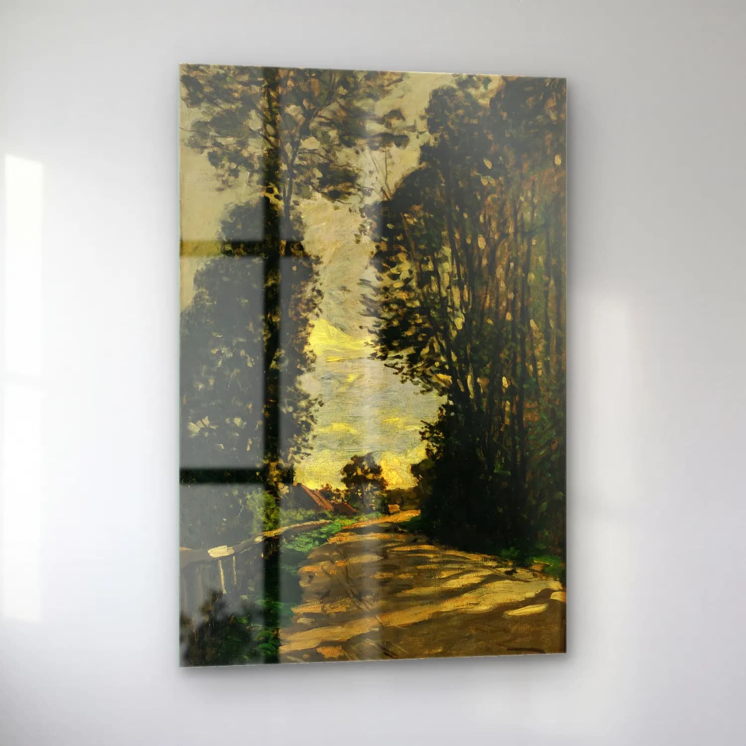 Claude Monet – Orman cam tablo — sol açıdan görünüm