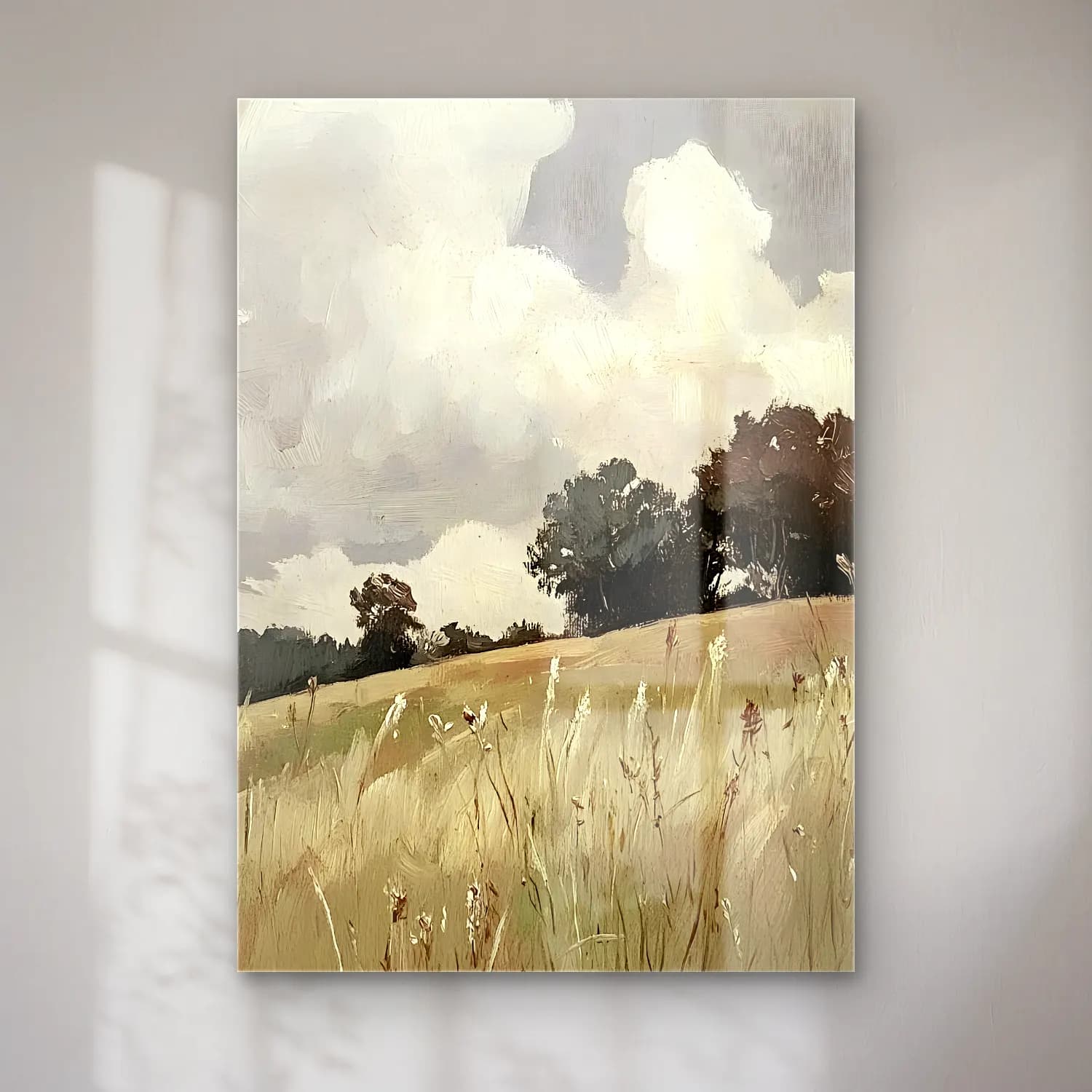 Yağlı Boya Buğday Tarlası No. 34 cam tablo — Yağlı Boya Buğday Tarlası No. 34 — yağlı boya buğday tarlası