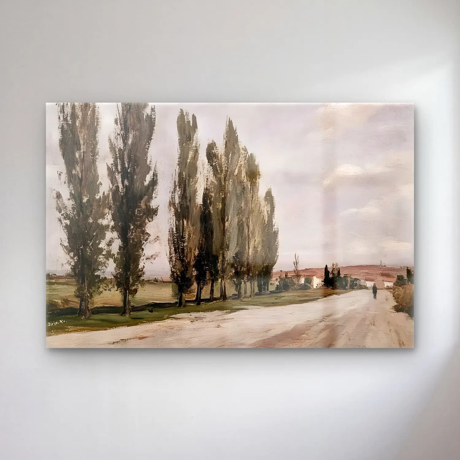 Yağlı Boya Köy Sokağı No. 17 cam tablo — Yağlı Boya Köy Sokağı No. 17 — yağlı boya köy sokağı