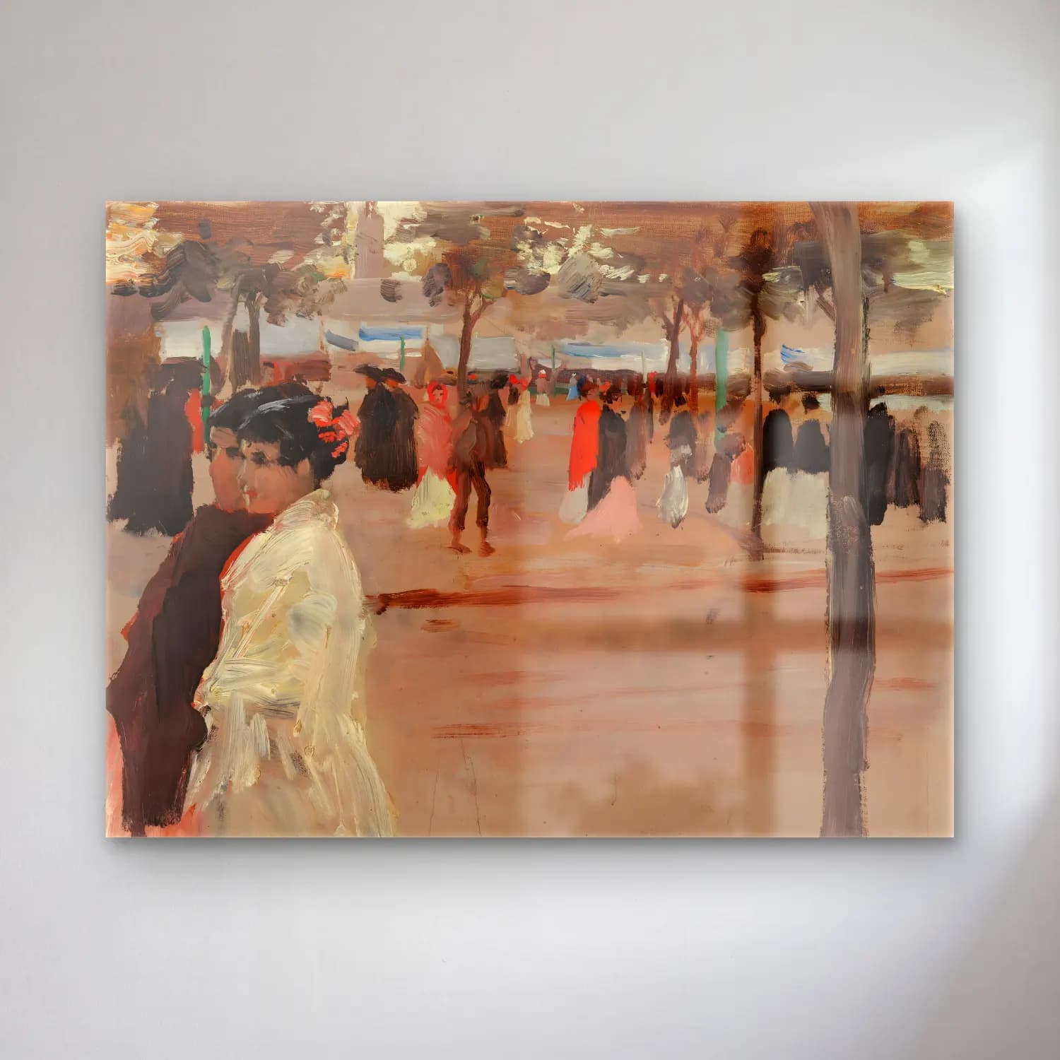 Empresyonist Sahilde İnsanlar No. 32 cam tablo — Empresyonist Sahilde İnsanlar No. 32 — empresyonist sahilde i̇nsanlar