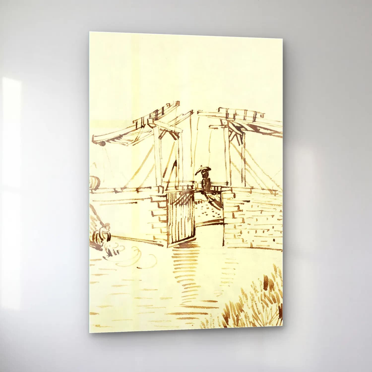 Vincent van Gogh – The Langlois Bridge cam tablo — sol açıdan görünüm