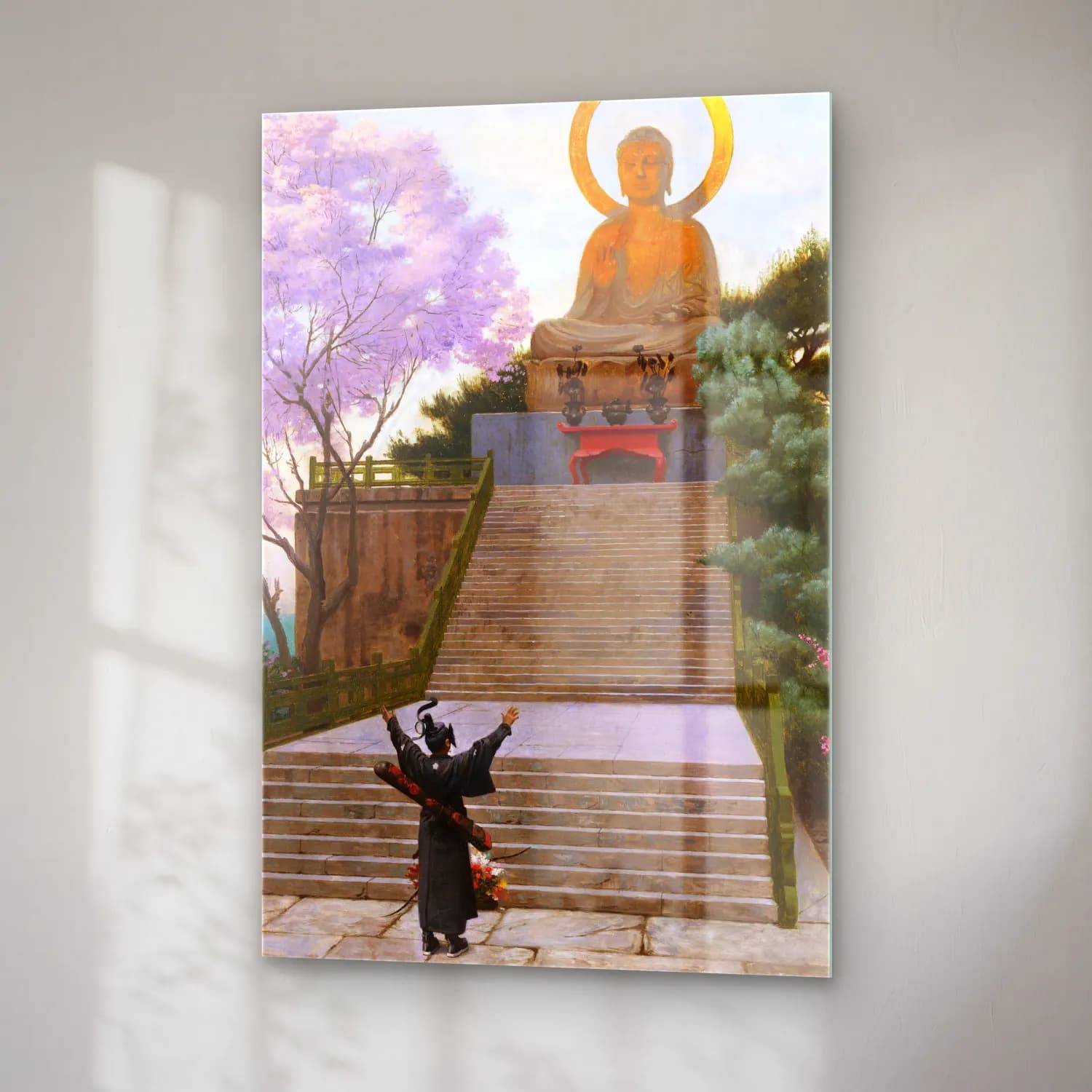 Jean-Léon Gérôme – Japanese Emploring A Deity cam tablo — sağ açıdan görünüm