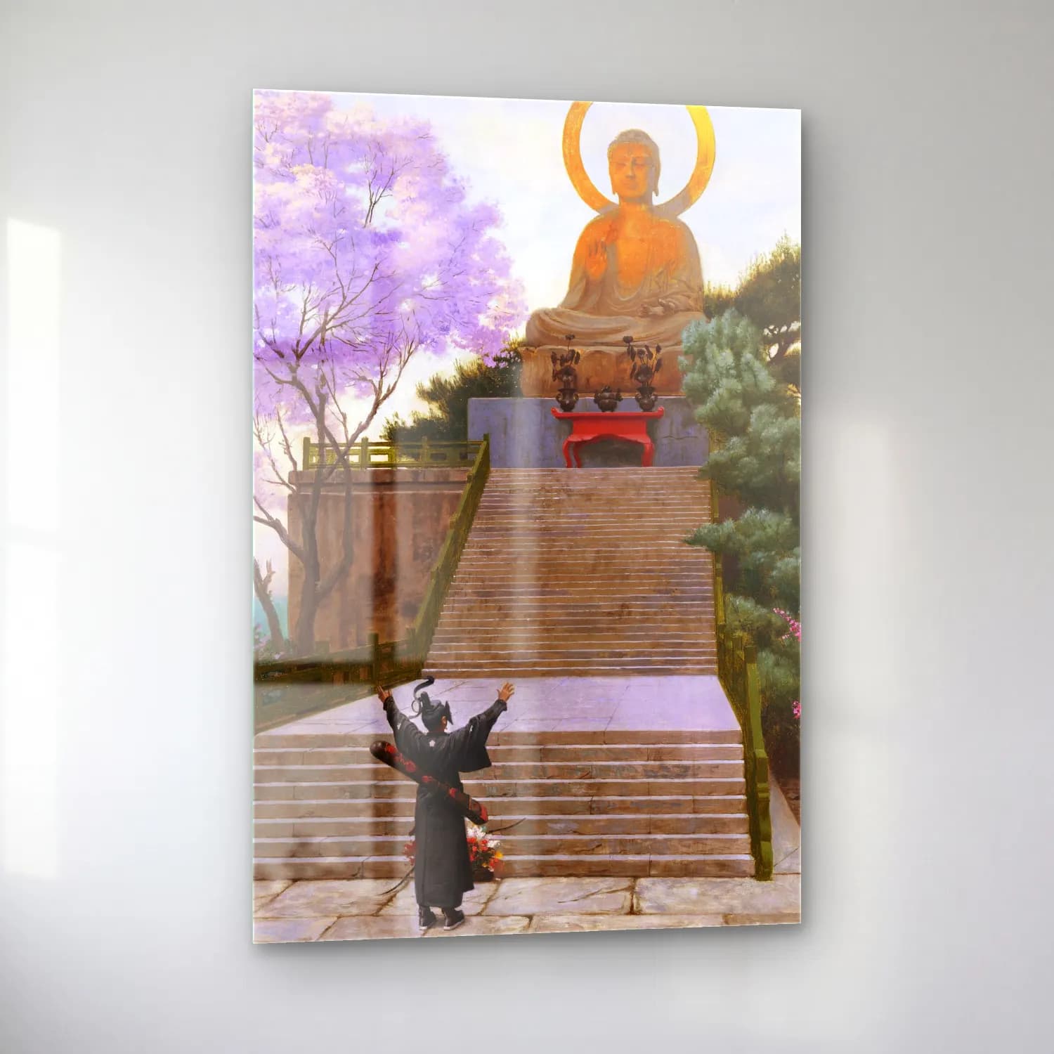 Jean-Léon Gérôme – Japanese Emploring A Deity cam tablo — sol açıdan görünüm