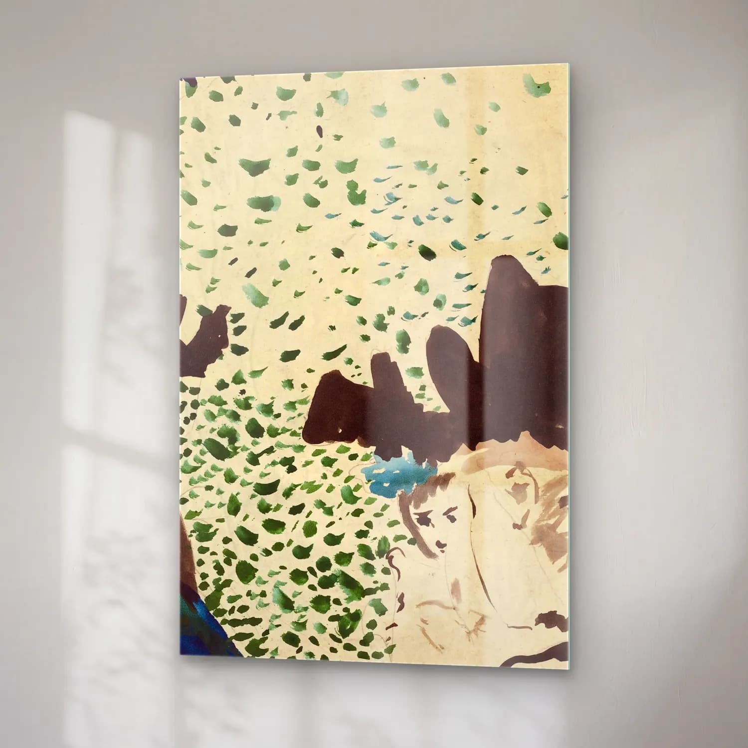 Édouard Vuillard – Soyut Manzara cam tablo — sağ açıdan görünüm