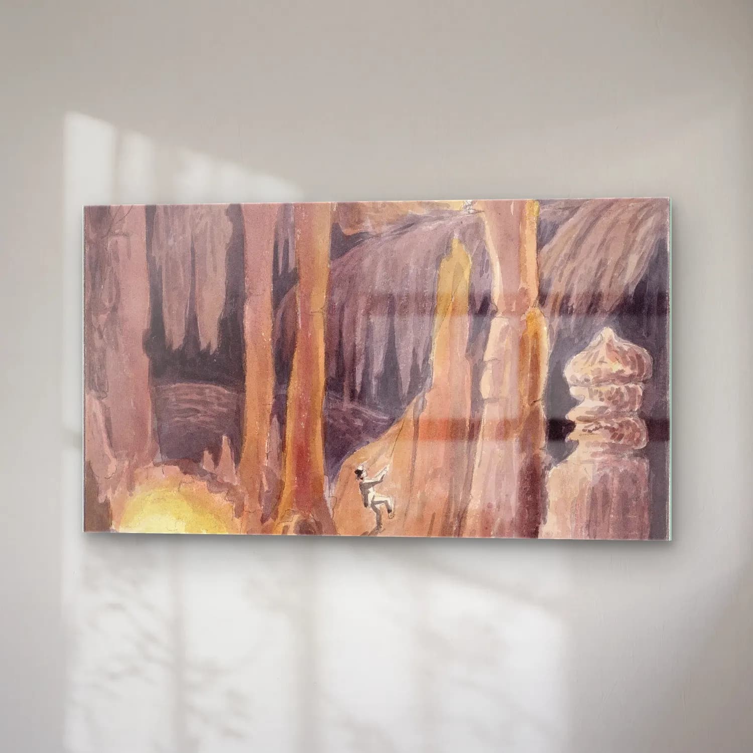 Charles Hamilton Smith – Grotto of Montserrat cam tablo — sağ açıdan görünüm