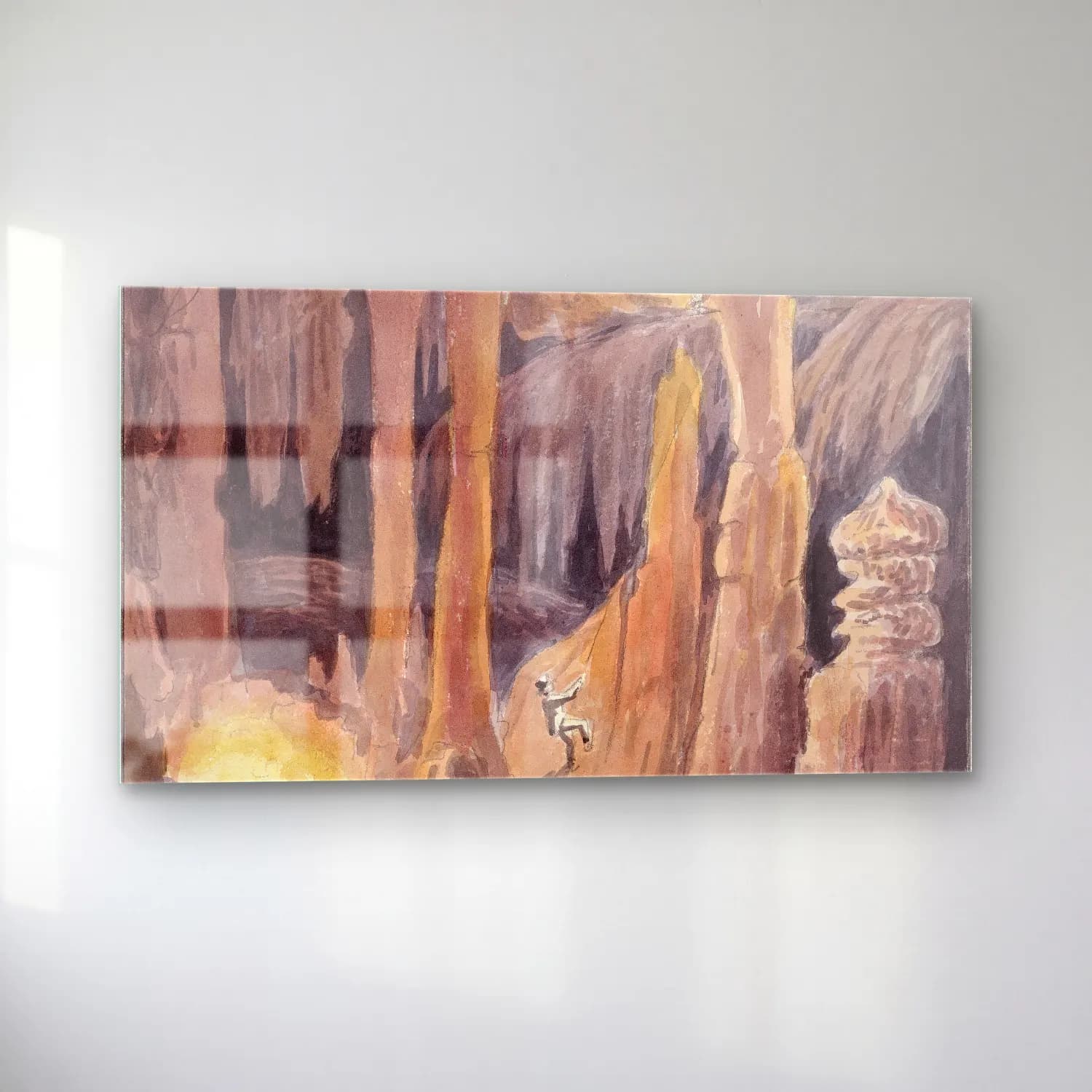 Charles Hamilton Smith – Grotto of Montserrat cam tablo — sol açıdan görünüm