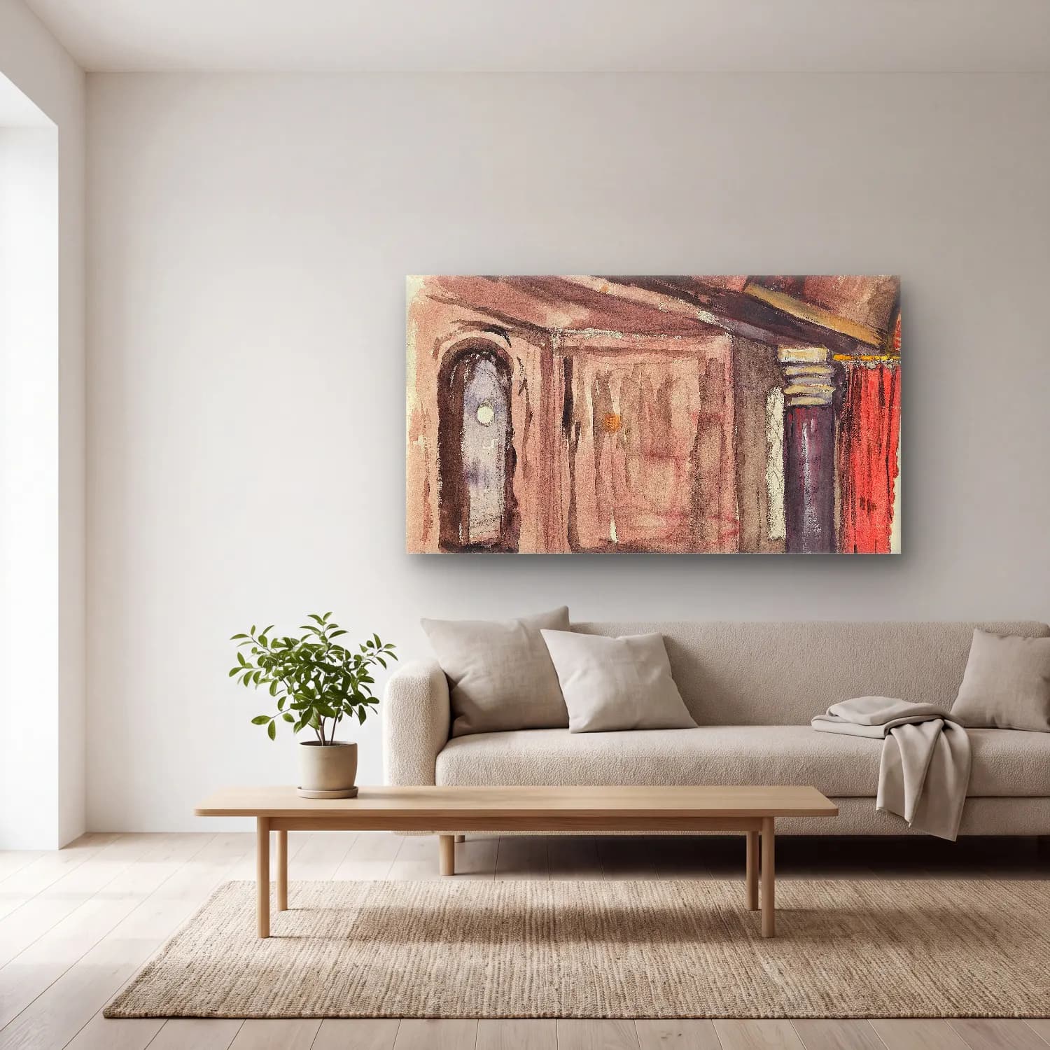 Lovis Corinth – Interieur cam tablo — açık renk salonda
