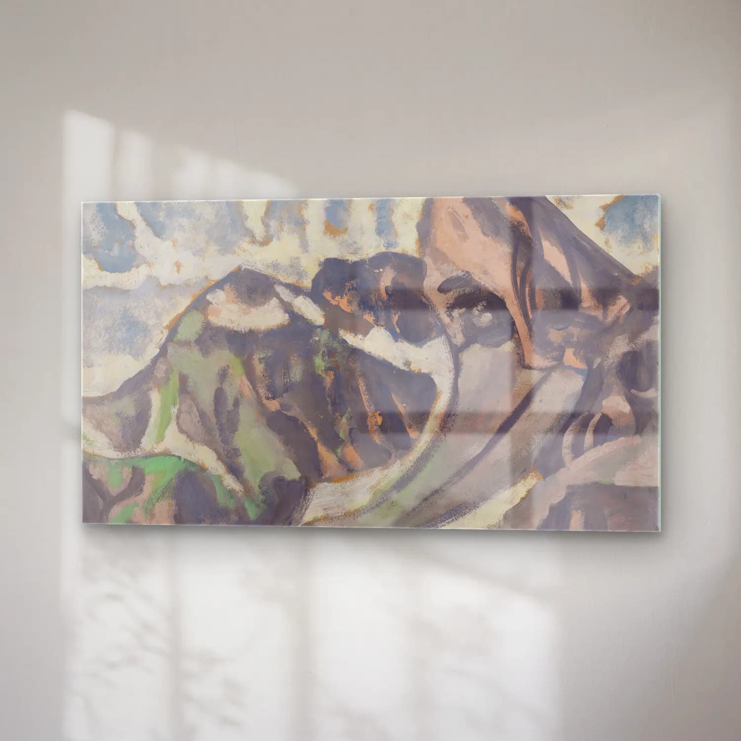 August Babberger – Graue Berglandschaft cam tablo — sağ açıdan görünüm