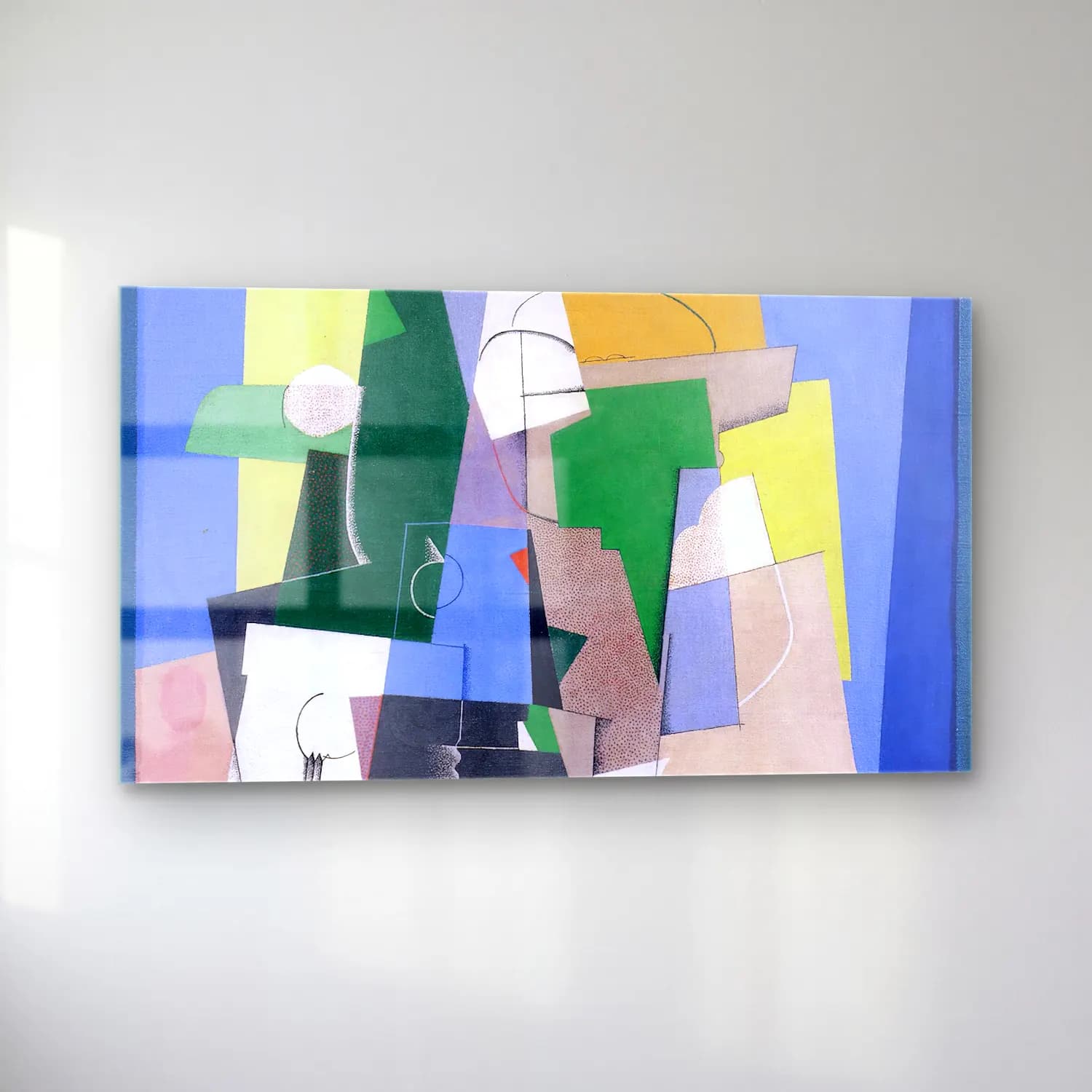 Georges Valmier – Cubist Composition cam tablo — sol açıdan görünüm