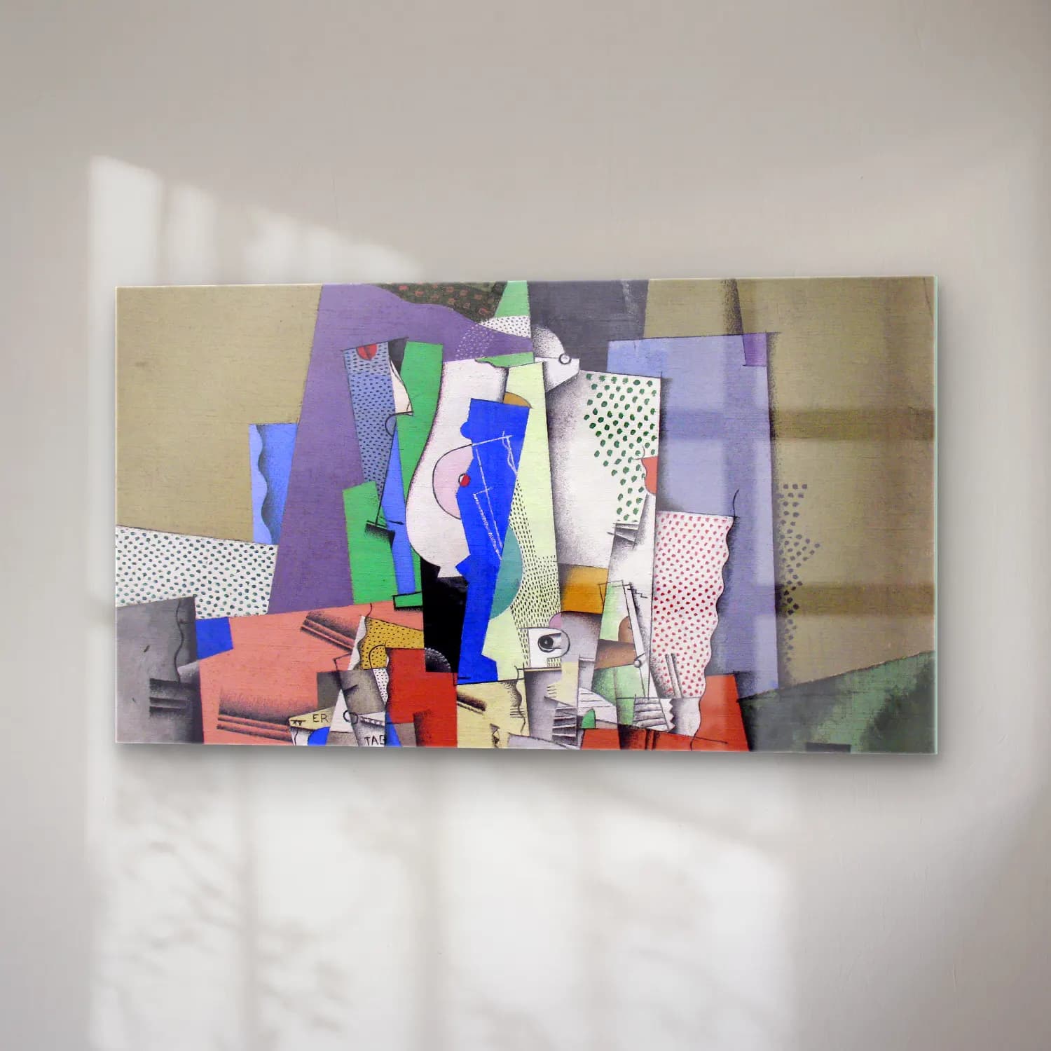 Georges Valmier – Geometrical still life II cam tablo — sağ açıdan görünüm