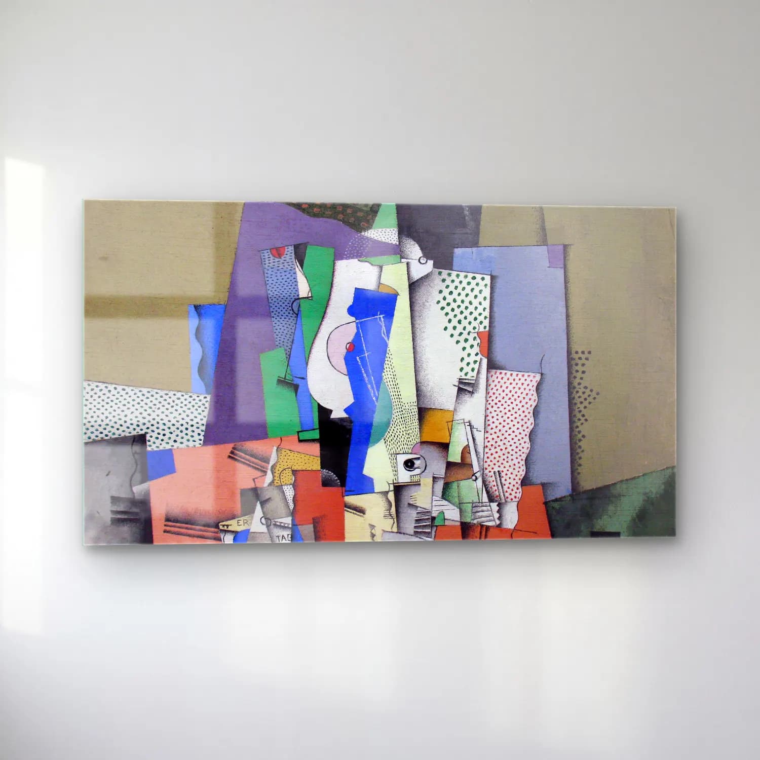Georges Valmier – Geometrical still life II cam tablo — sol açıdan görünüm