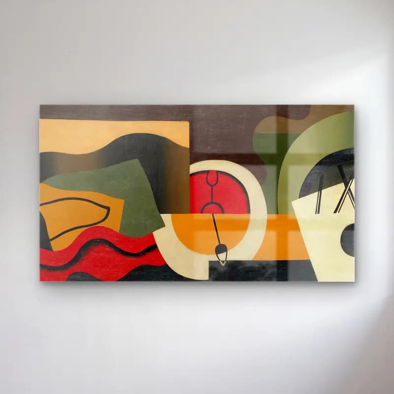 Georges Valmier – Le Temps ( 1929) cam tablo — Georges Valmier – Le Temps ( 1929) — modern soyut soyut formlar