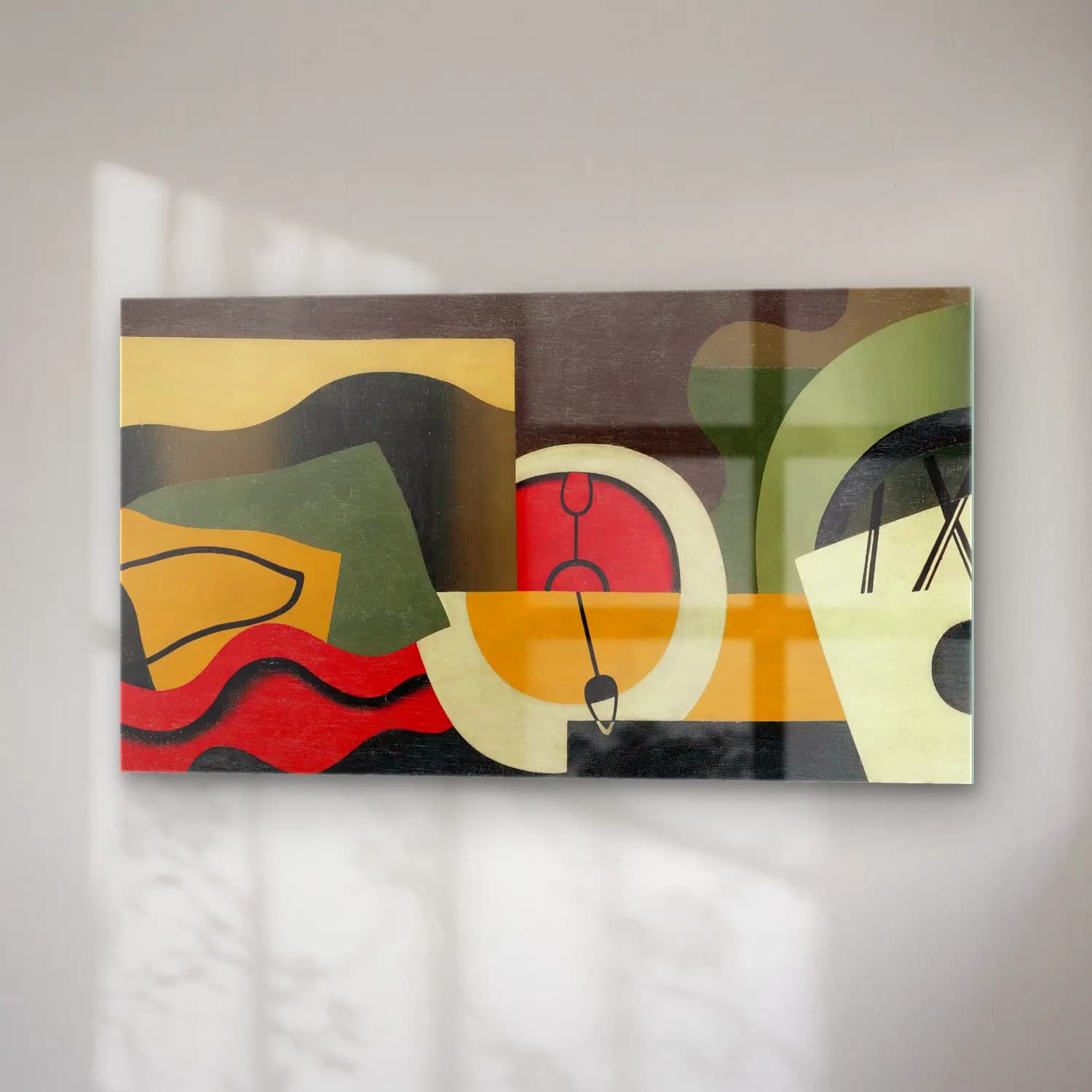 Georges Valmier – Le Temps ( 1929) cam tablo — sağ açıdan görünüm