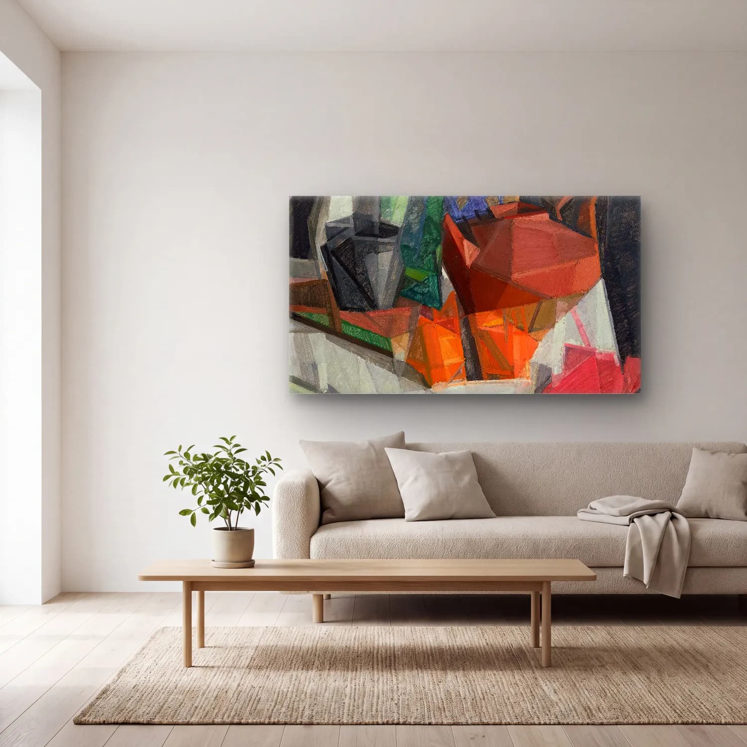 Georges Valmier – Nature Morte No cam tablo — açık renk salonda