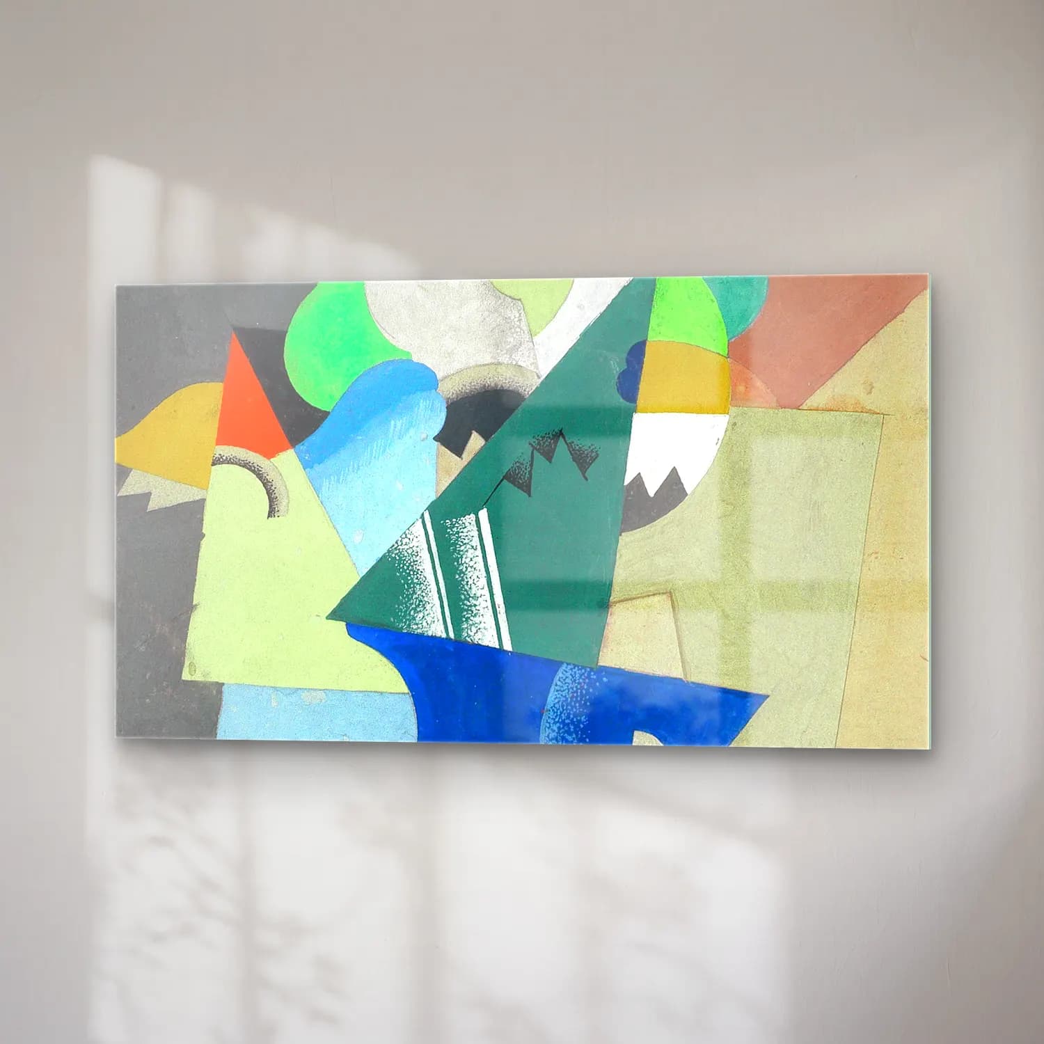 Georges Valmier – Vase de fleurs cam tablo — sağ açıdan görünüm