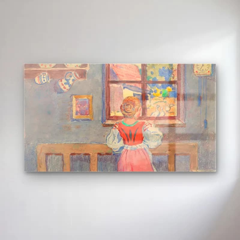 Empresyonist Elbiseli Kadın No. 8 cam tablo — Empresyonist Elbiseli Kadın No. 8 — empresyonist elbiseli kadın