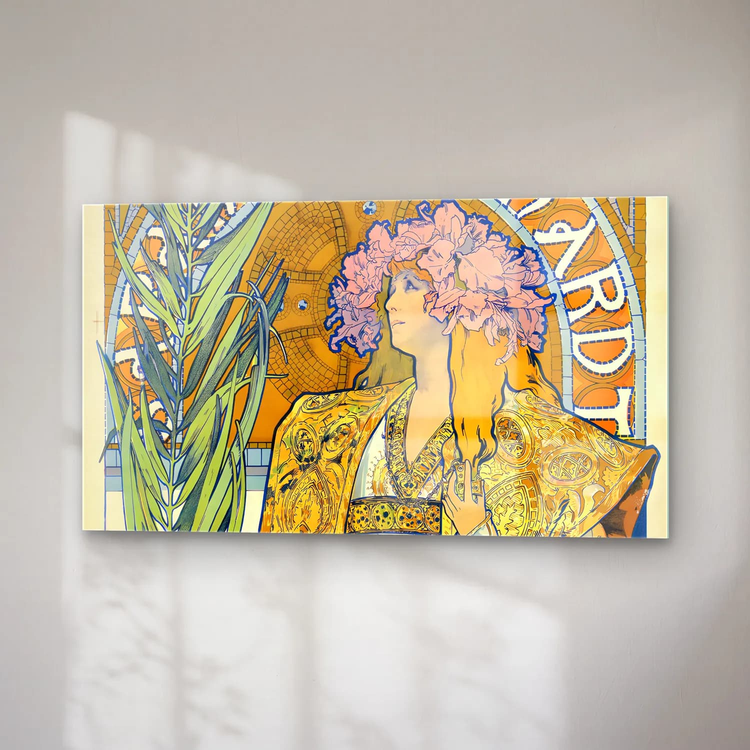 Alphonse Mucha – 1894 - Gismonda cam tablo — sağ açıdan görünüm