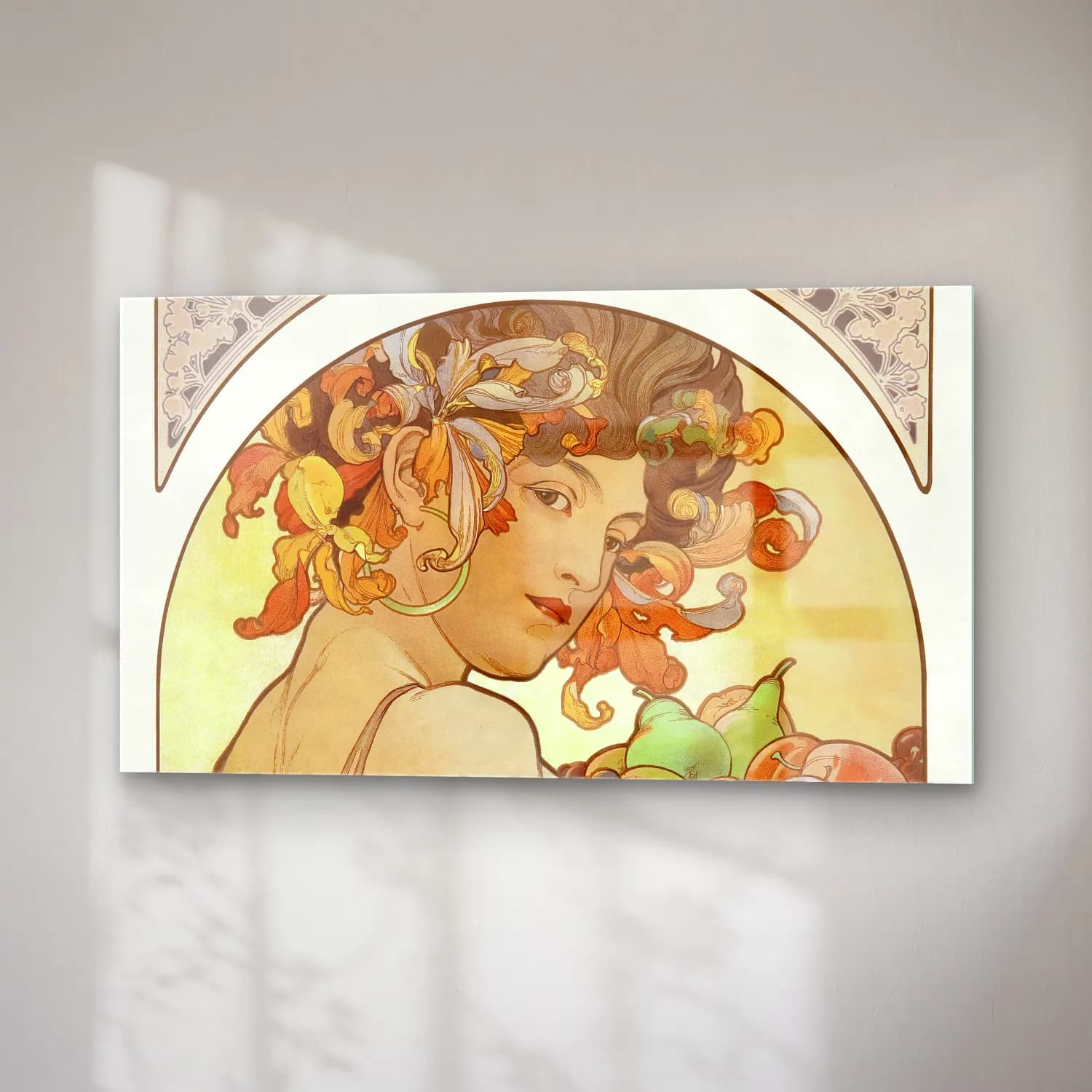 Alphonse Mucha – Fruit chromolithograph cam tablo — sağ açıdan görünüm