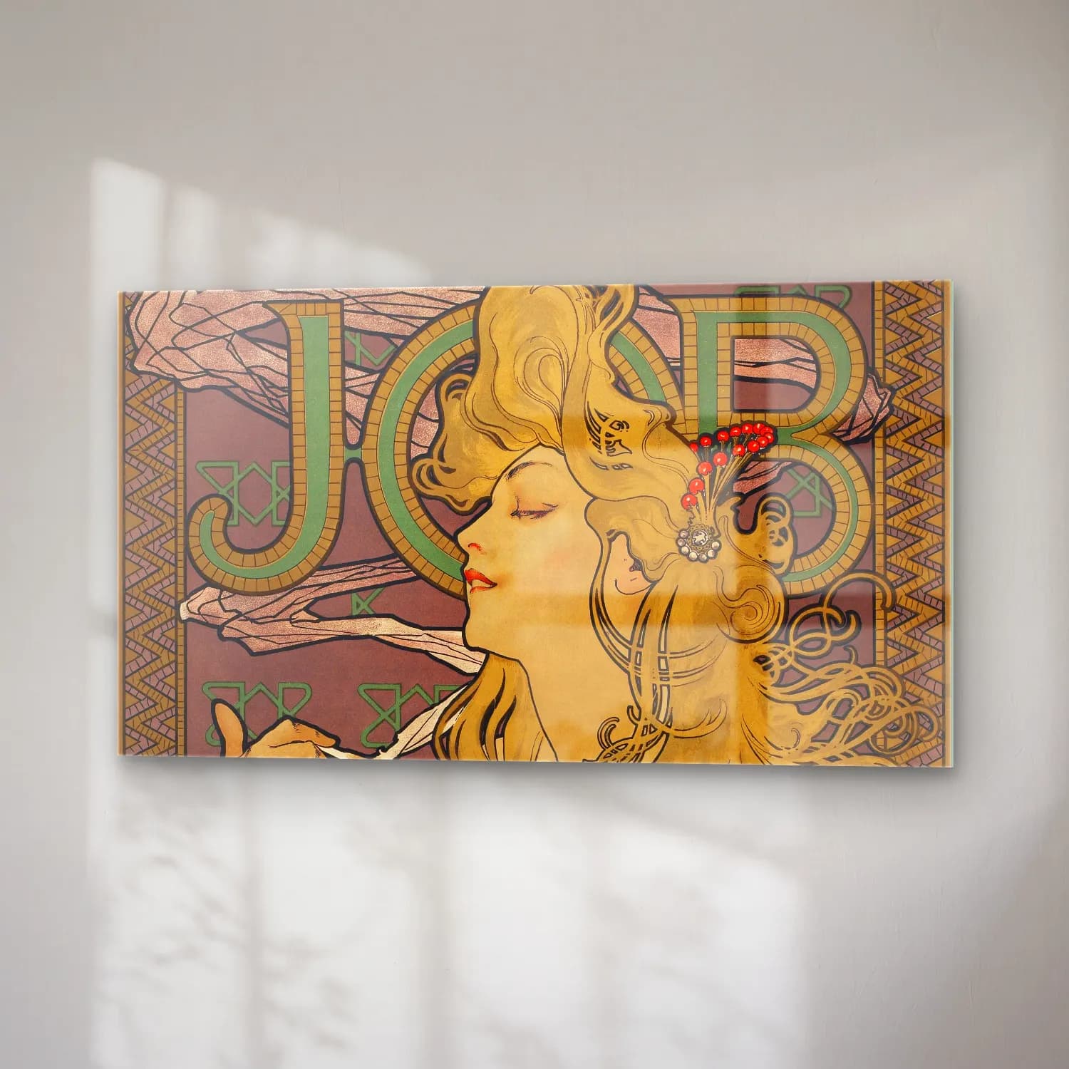 Alphonse Mucha – Job cam tablo — sağ açıdan görünüm