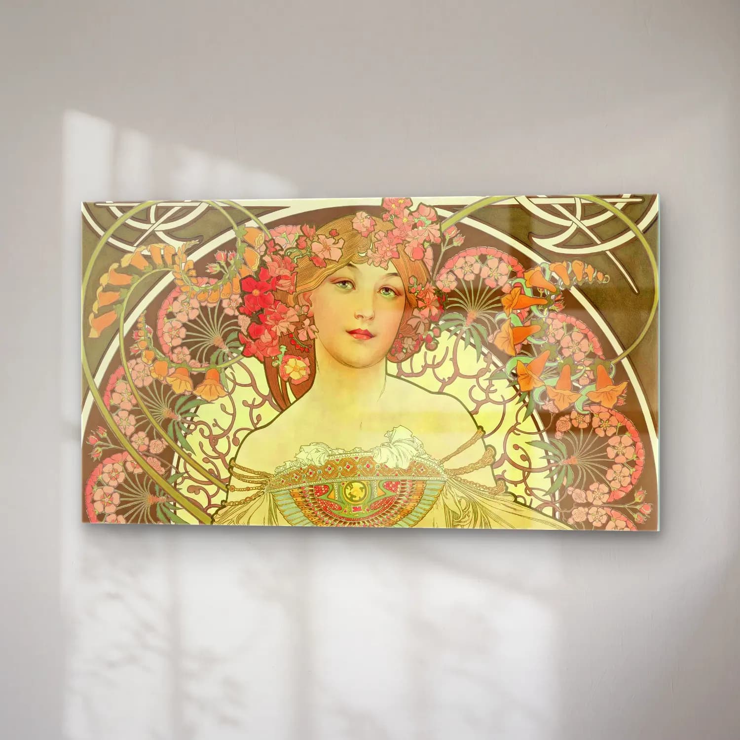 Alphonse Mucha – Rêverie cam tablo — sağ açıdan görünüm