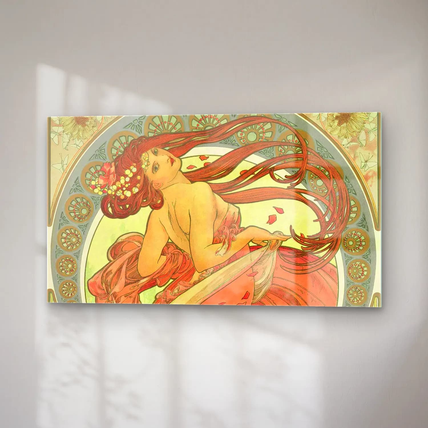 Alphonse Mucha – The Arts – Dance cam tablo — sağ açıdan görünüm