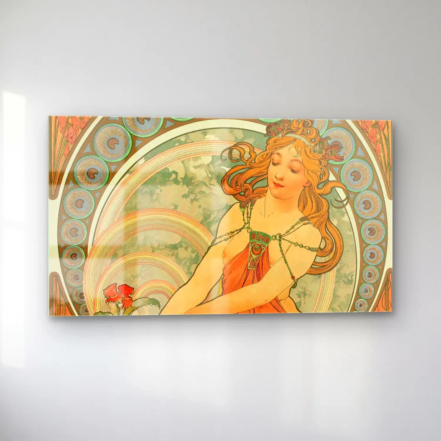 Alphonse Mucha – The Arts – Painting cam tablo — sol açıdan görünüm