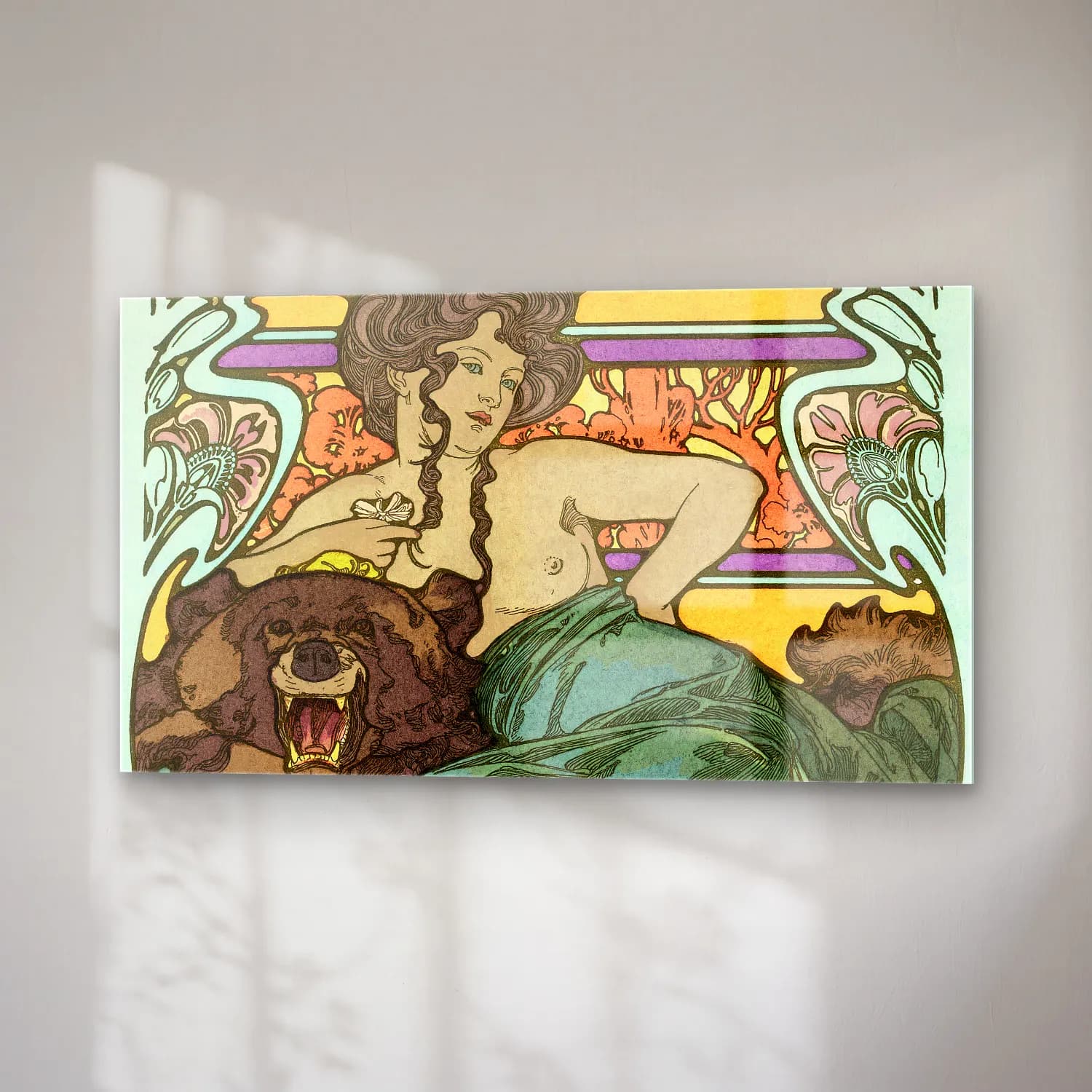 Alphonse Mucha – Untitled cam tablo — sağ açıdan görünüm