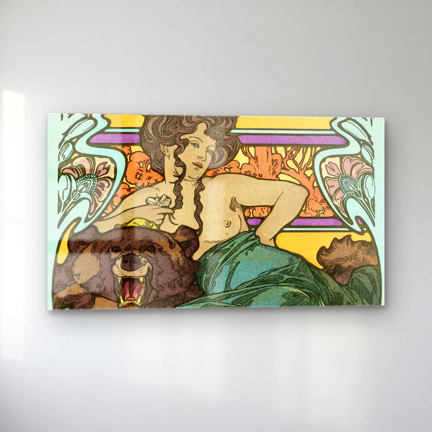 Alphonse Mucha – Untitled cam tablo — sol açıdan görünüm