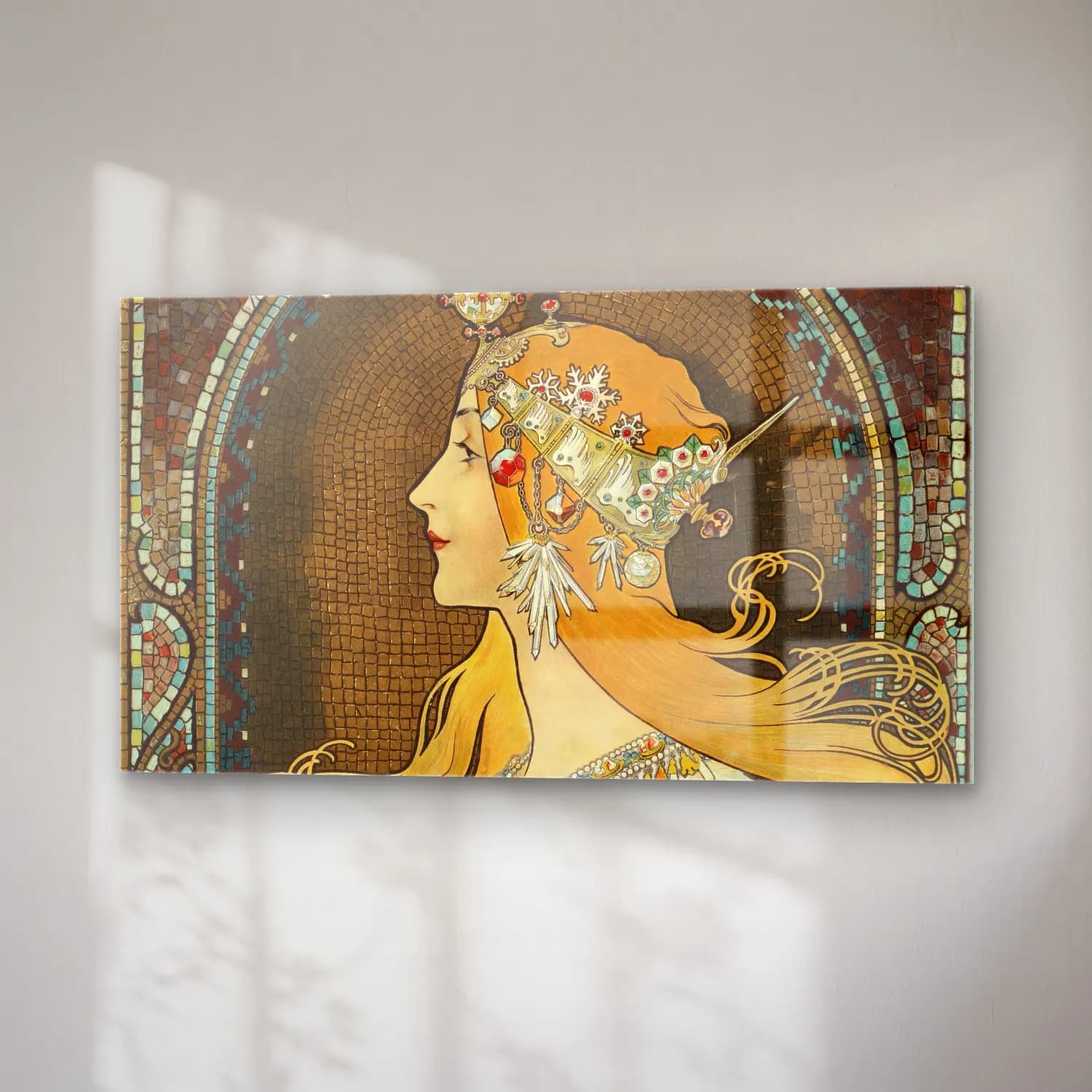 Alphonse Mucha – Zodiac cam tablo — sağ açıdan görünüm