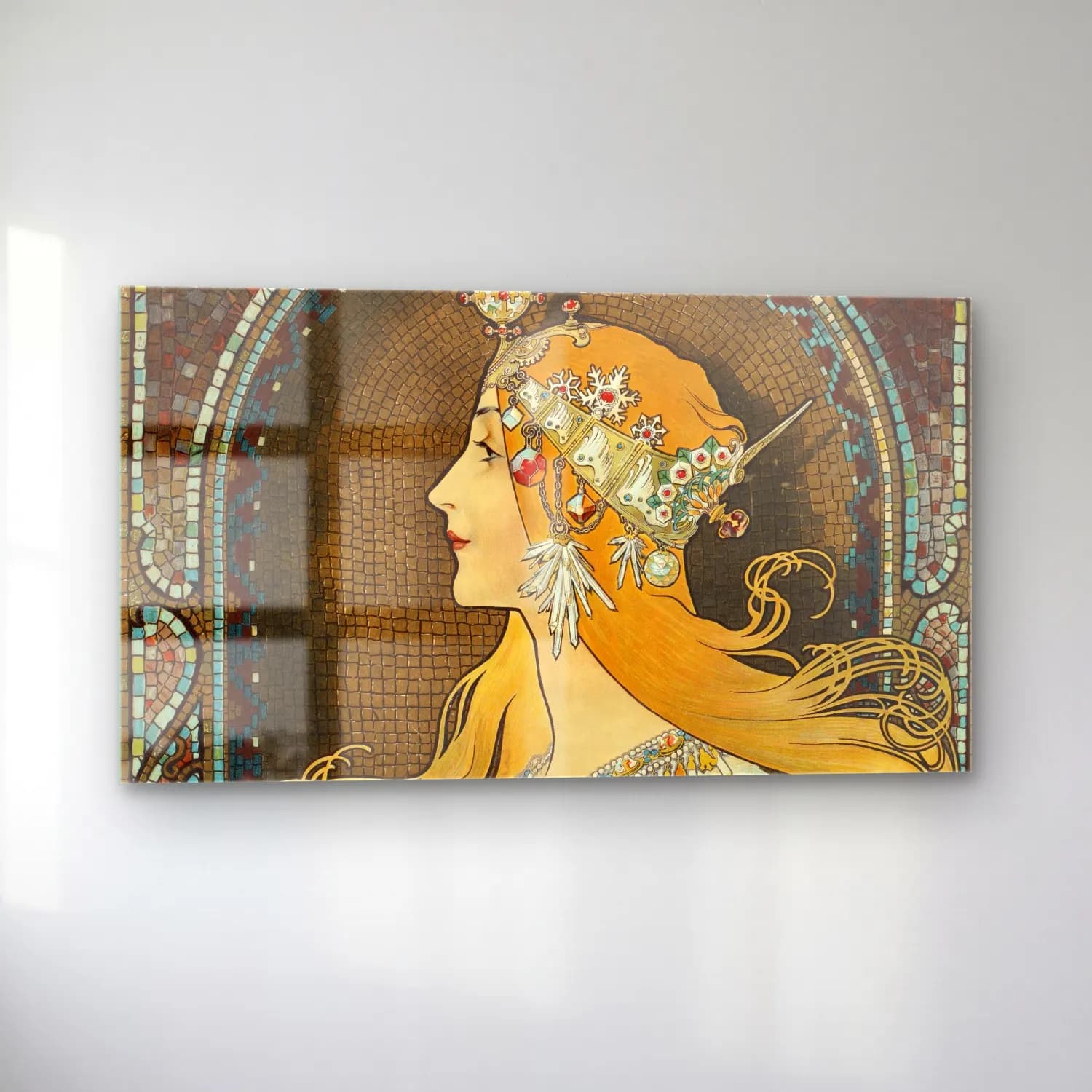 Alphonse Mucha – Zodiac cam tablo — sol açıdan görünüm