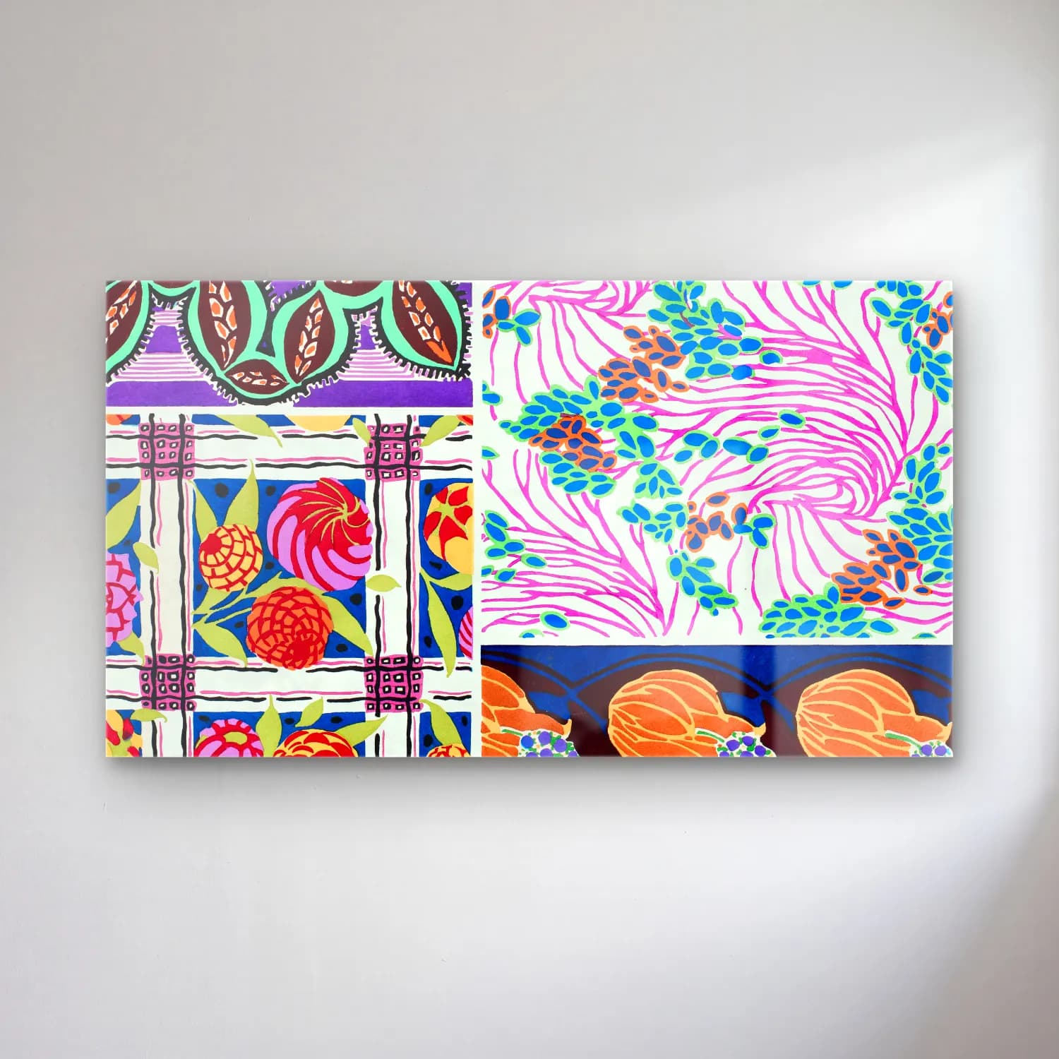 E.A. Séguy – Art deco pattern, art nouveau painting, plate no cam tablo — E.A. Séguy – Art deco pattern, art nouveau painting, plate no — maksimalist çiçek deseni