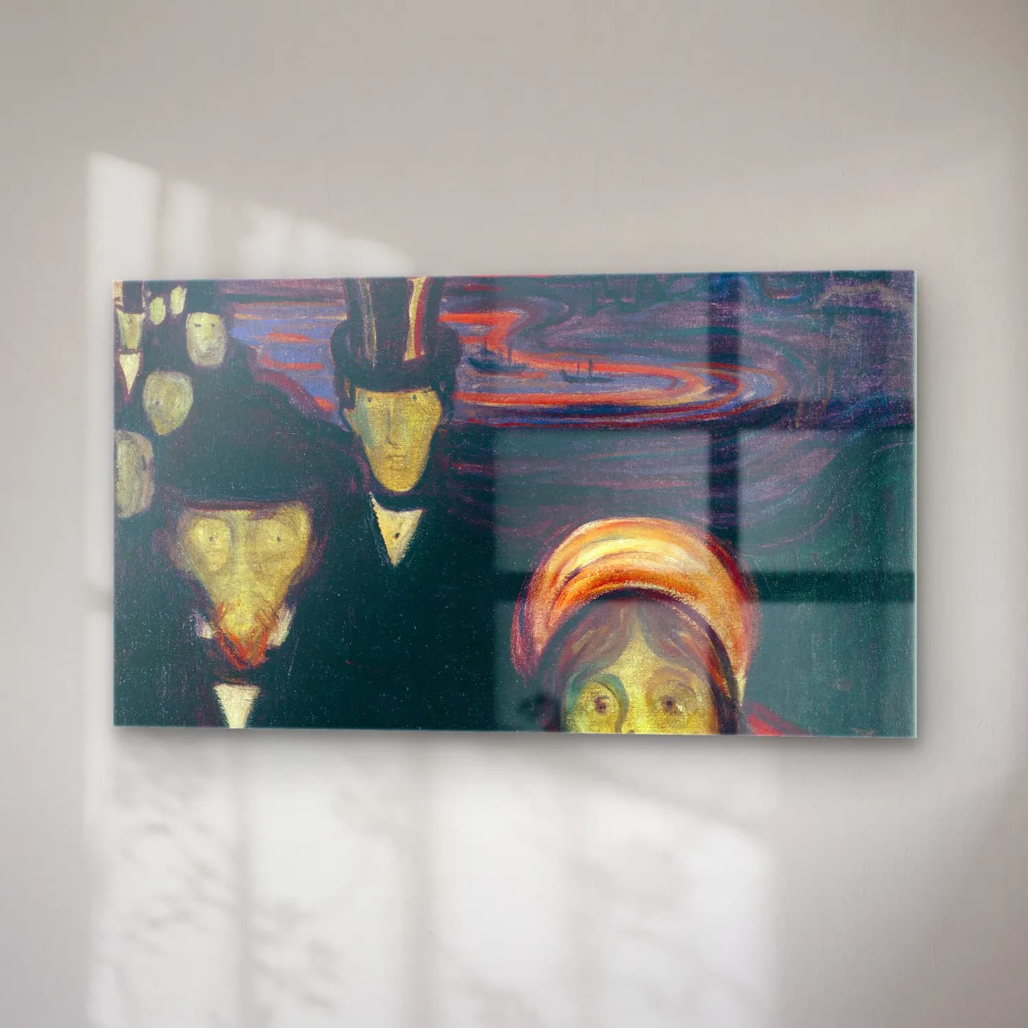 Edvard Munch – Anxiety cam tablo — sağ açıdan görünüm