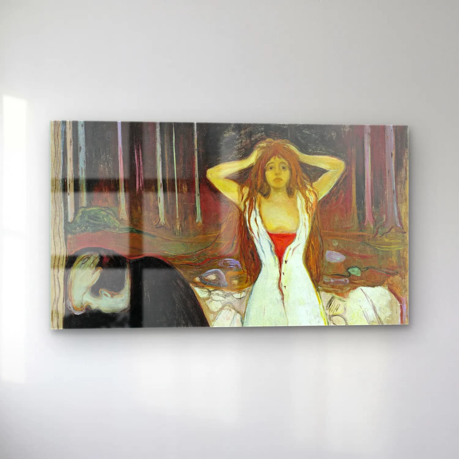 Edvard Munch – Ashes cam tablo — sol açıdan görünüm