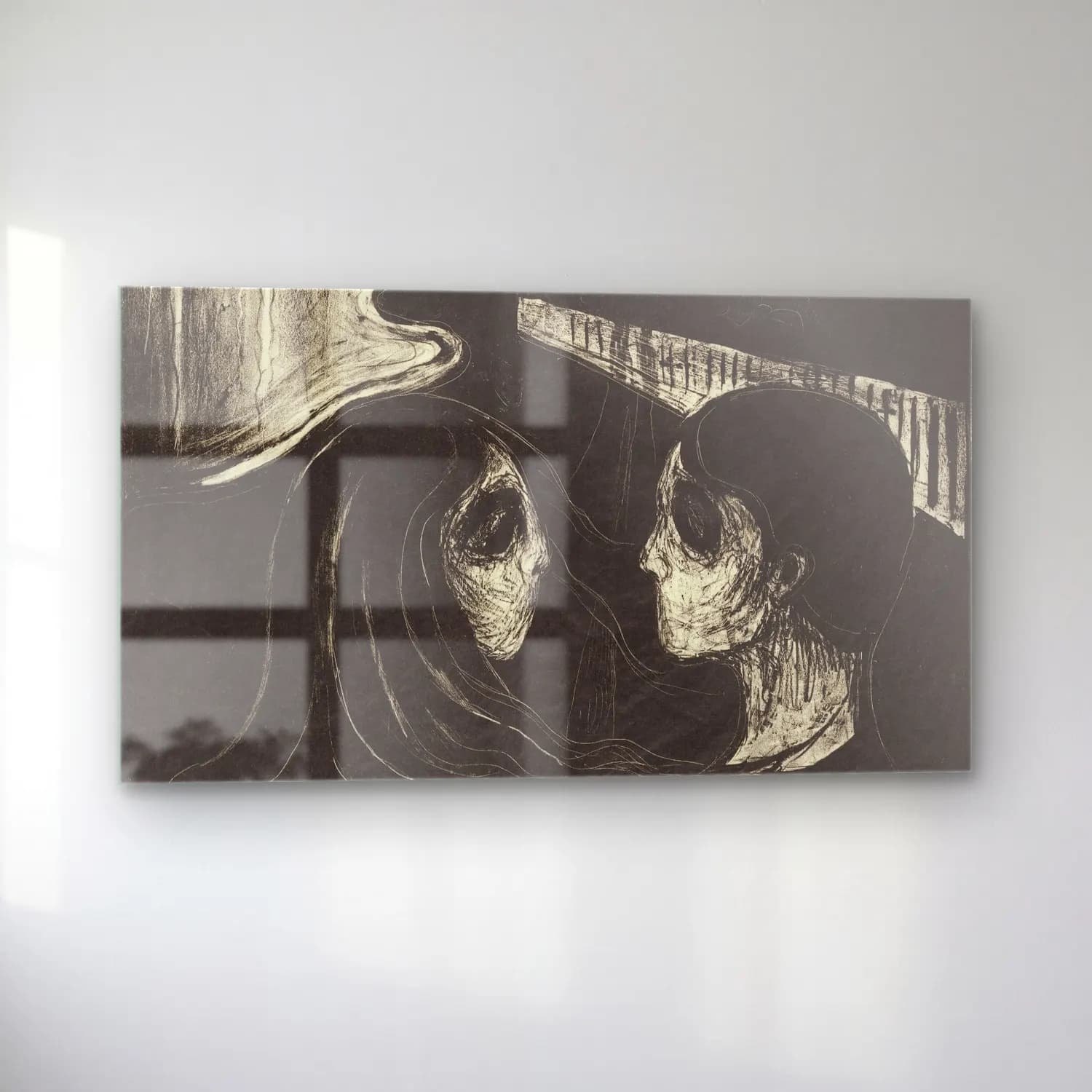 Edvard Munch – Attraction I cam tablo — sol açıdan görünüm