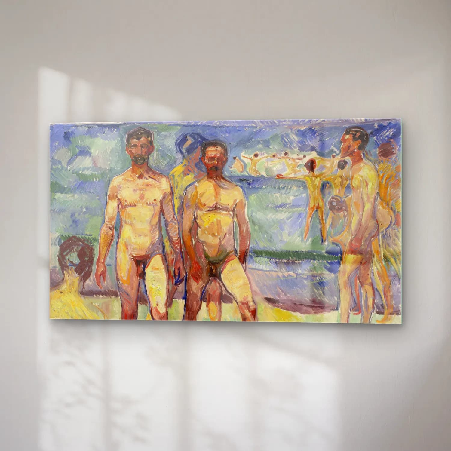 Edvard Munch – Bathing men cam tablo — sağ açıdan görünüm