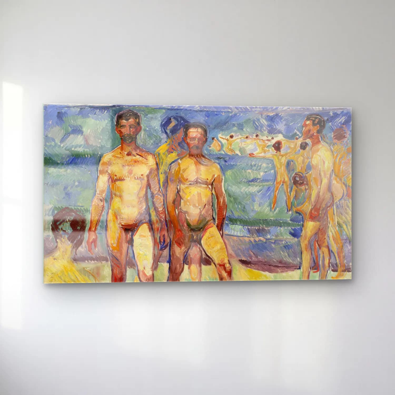 Edvard Munch – Bathing men cam tablo — sol açıdan görünüm