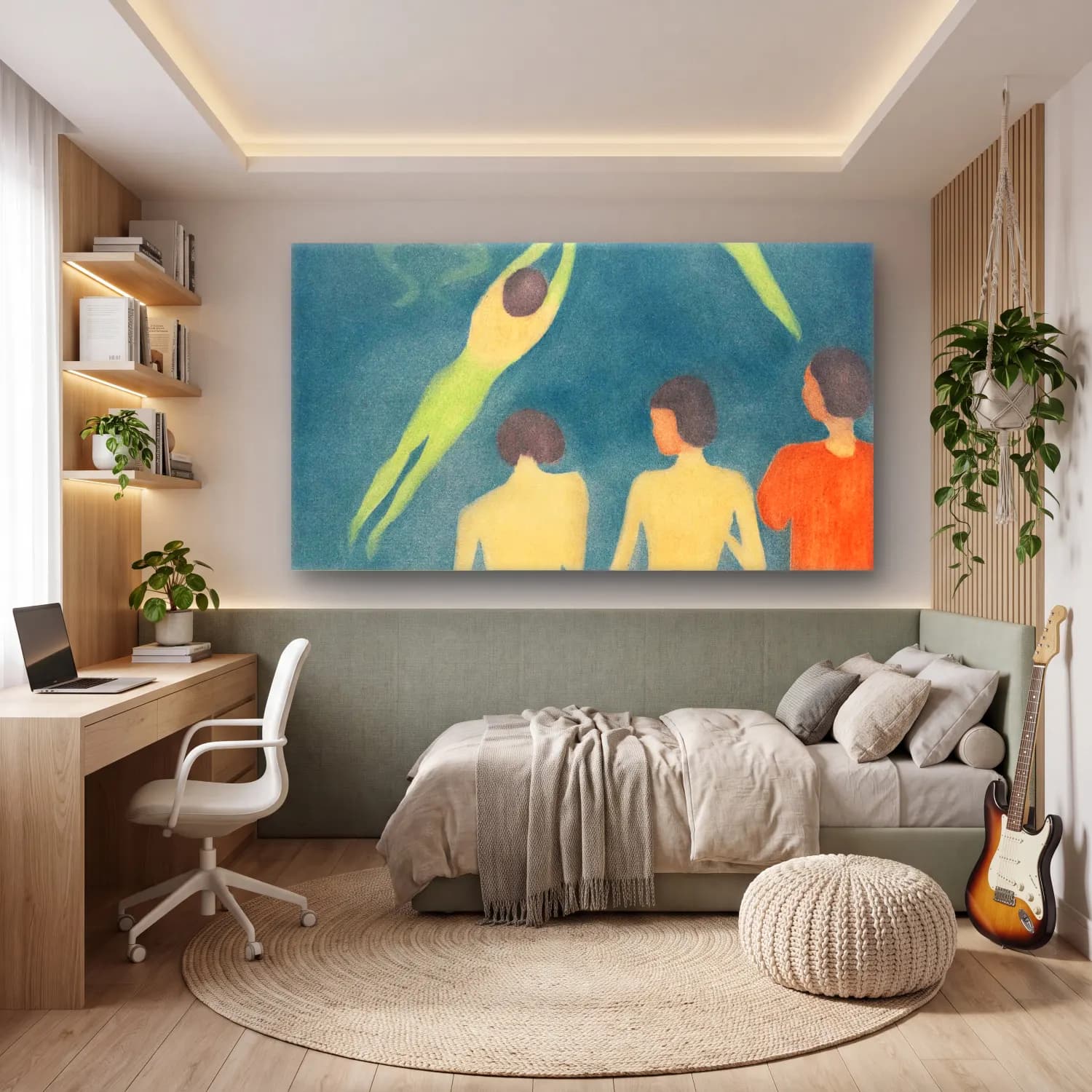 Edvard Munch – Boys Bathing cam tablo — genç odasında