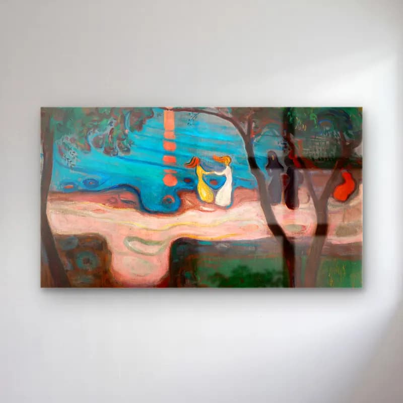 Edvard Munch – Dance on the Beach cam tablo — Edvard Munch – Dance on the Beach — empresyonist dansçılar
