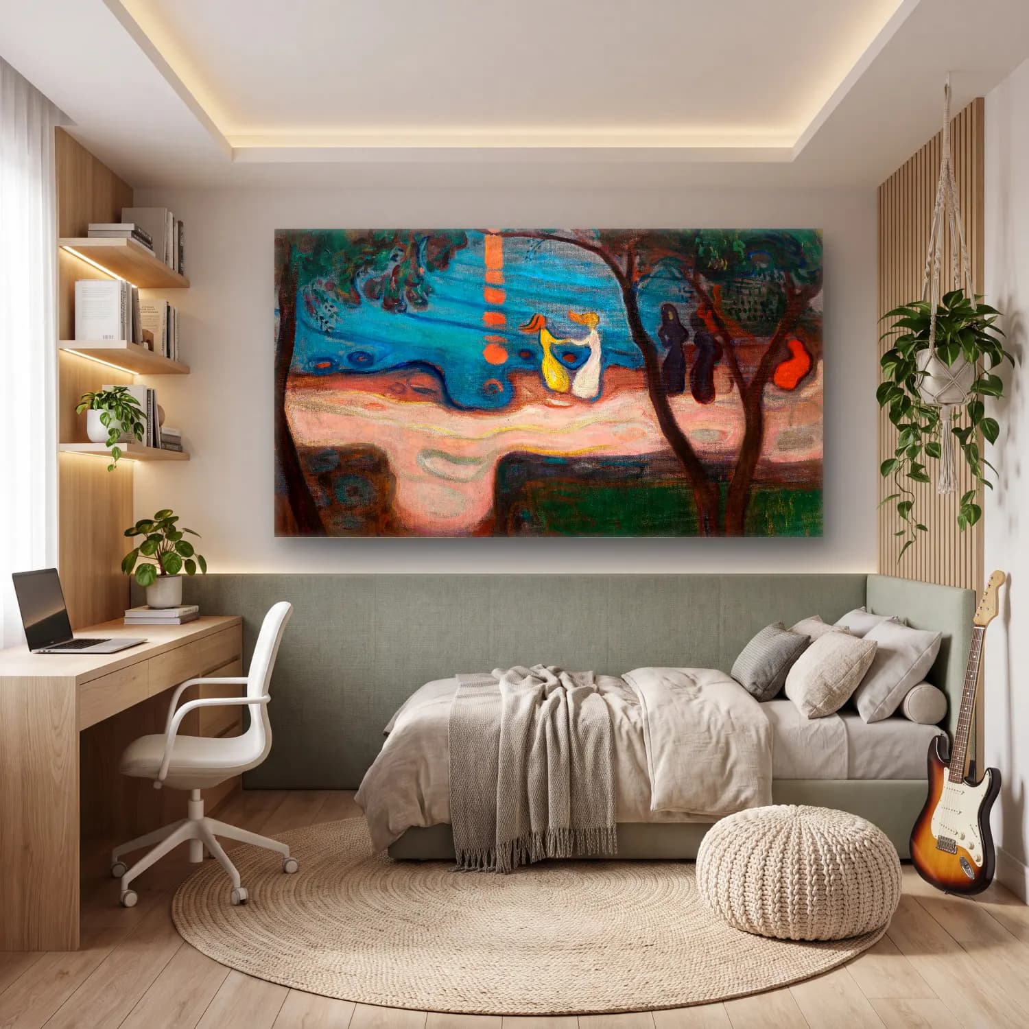 Edvard Munch – Dance on the Beach cam tablo — genç odasında