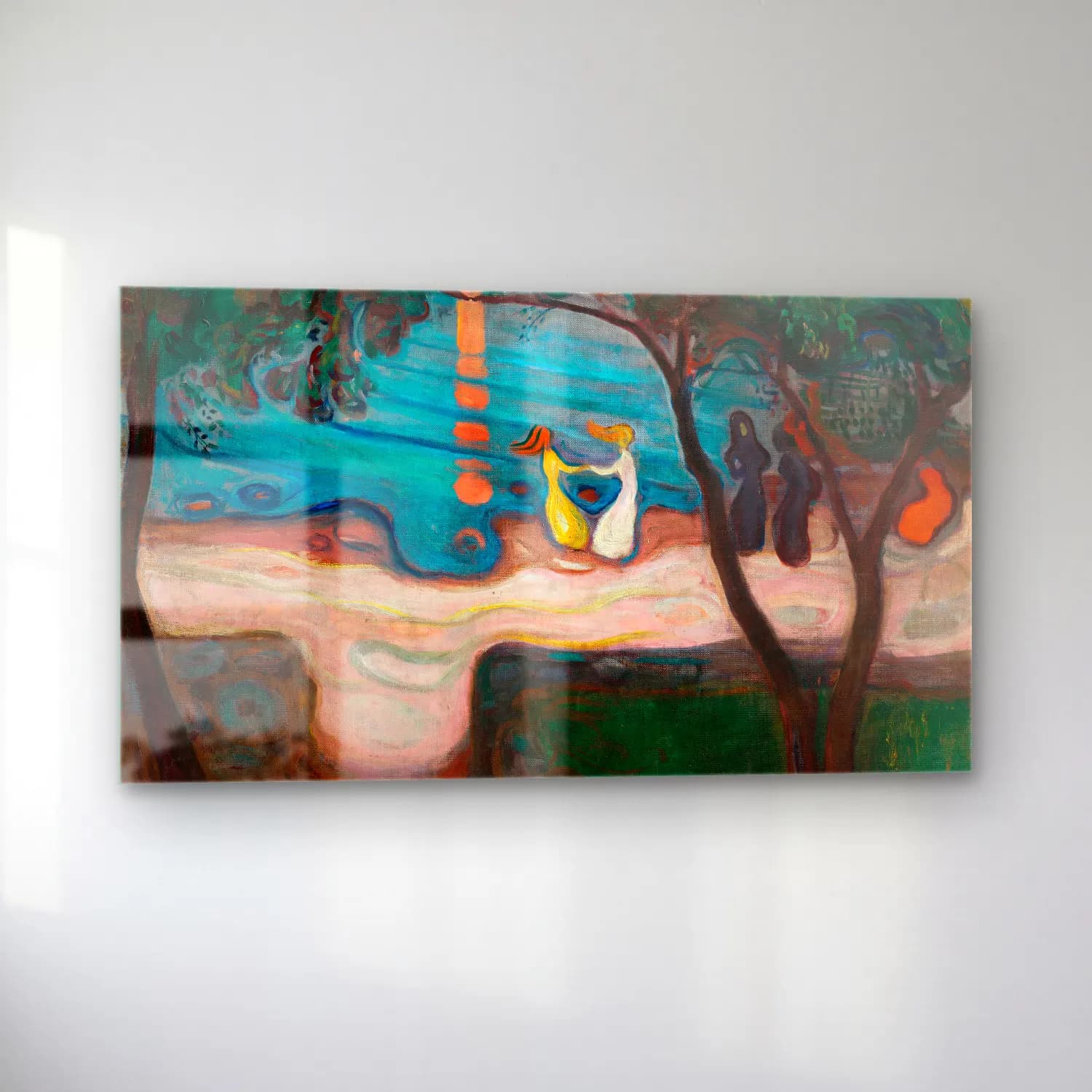 Edvard Munch – Dance on the Beach cam tablo — sol açıdan görünüm